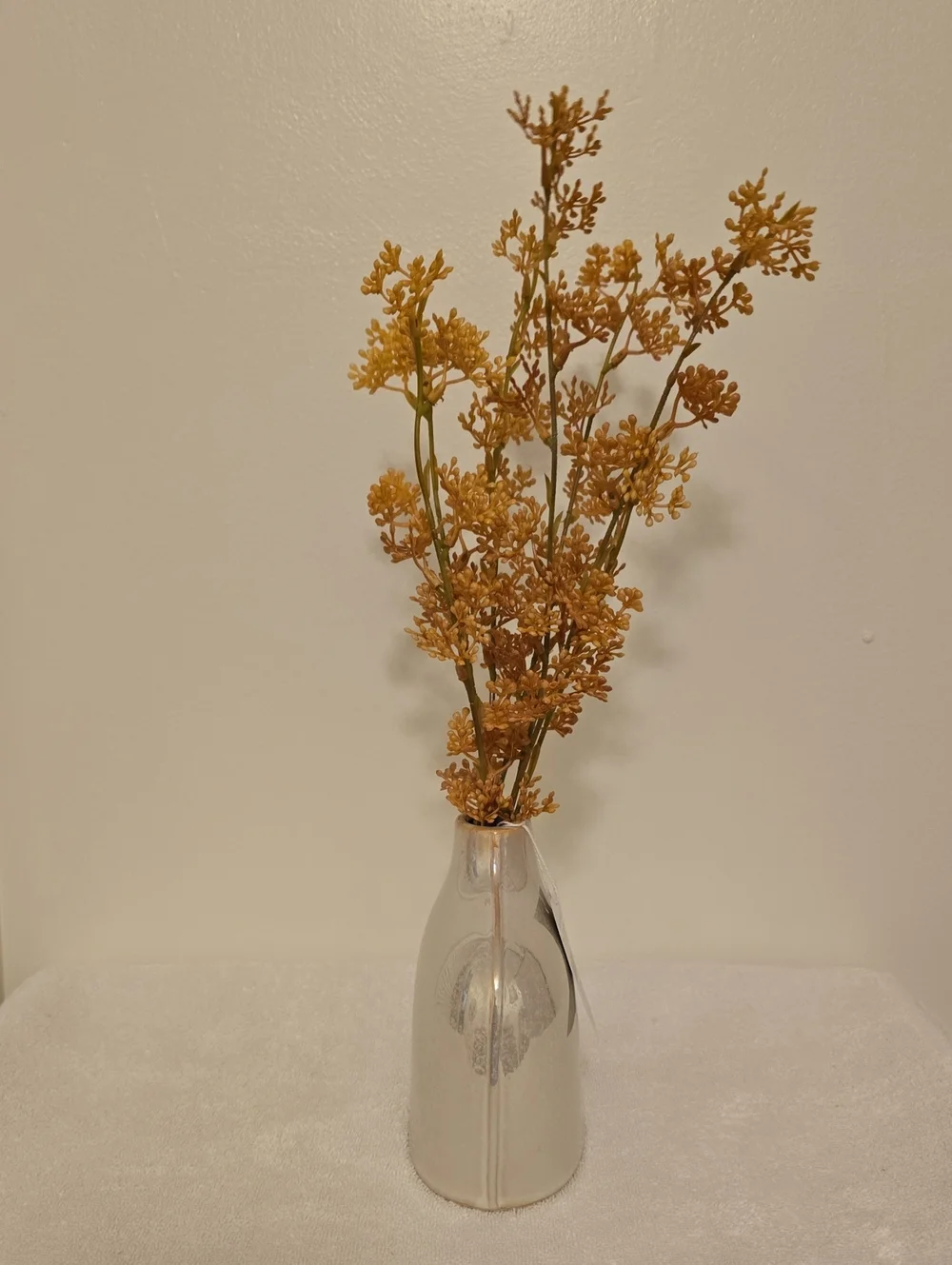 NWT Fall Florals In Opalescent Style Vase